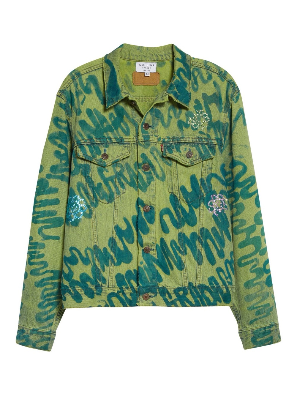 Collina Strada X Levi’s embellished denim jacket
